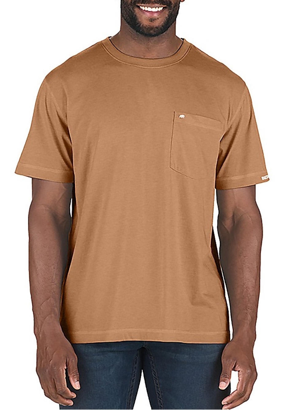 Berne Men's Pocket T-Shirt in Tan